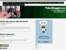Tablet Screenshot of pokerbloggare.se